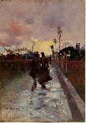 Charles conder Going Home oil painting